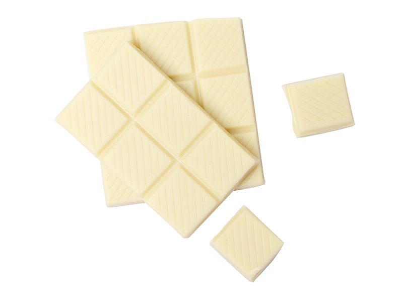 White chocolate, with a smooth taste, sweet but not greasy, satisfies consumers' taste buds